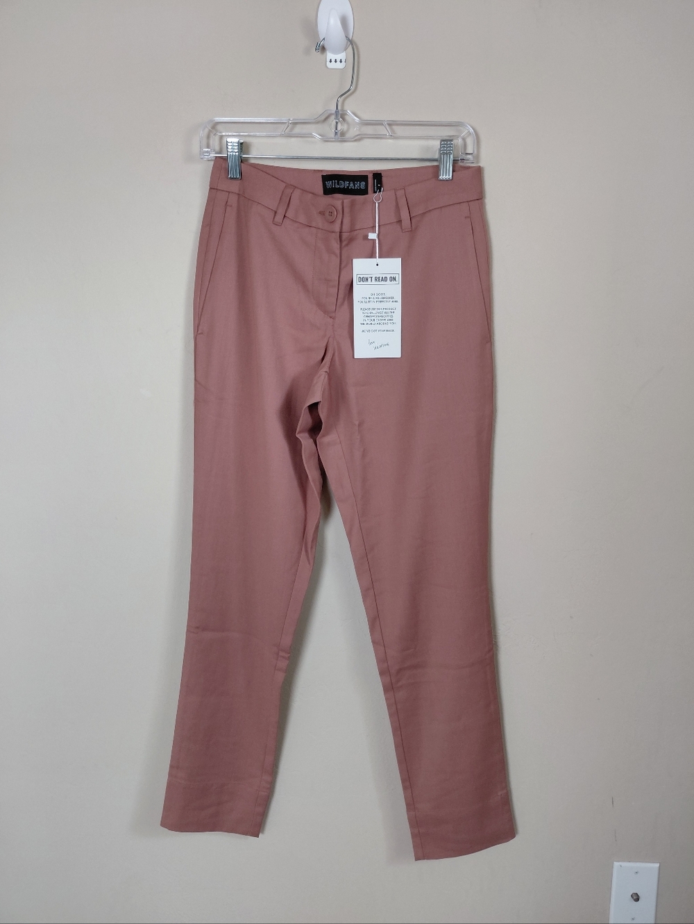 Wildfang The Empower Trouser Pants Women’s Rose Brown Size 2